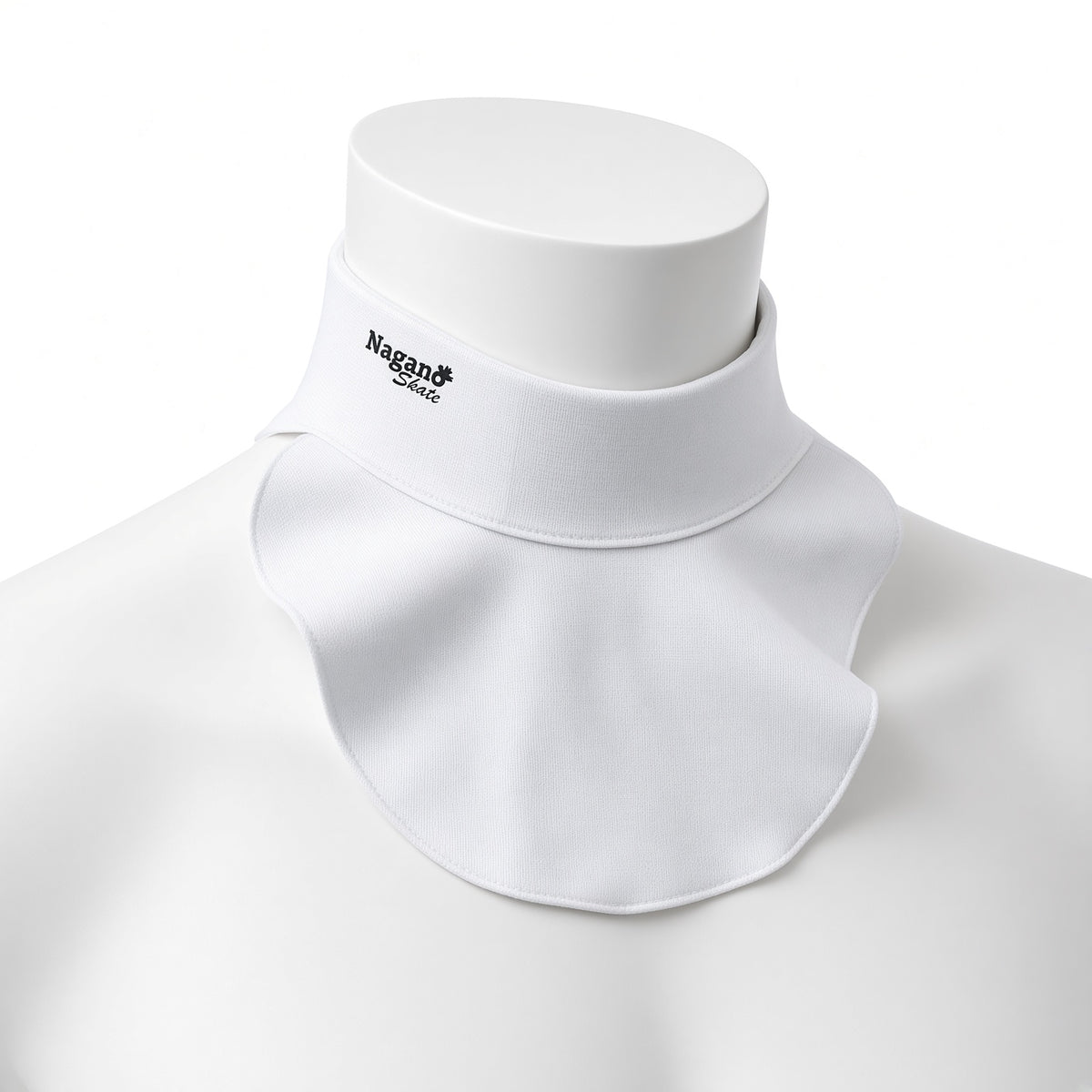 Nagano Skate Imperium neck protector, white front view