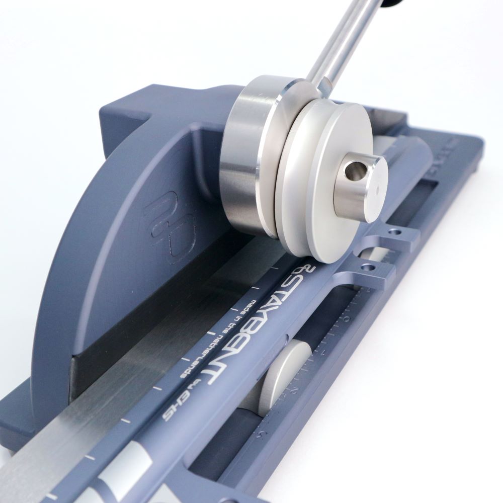 StayBent by EHS Pro Short Track Bender, anvil and blade detail