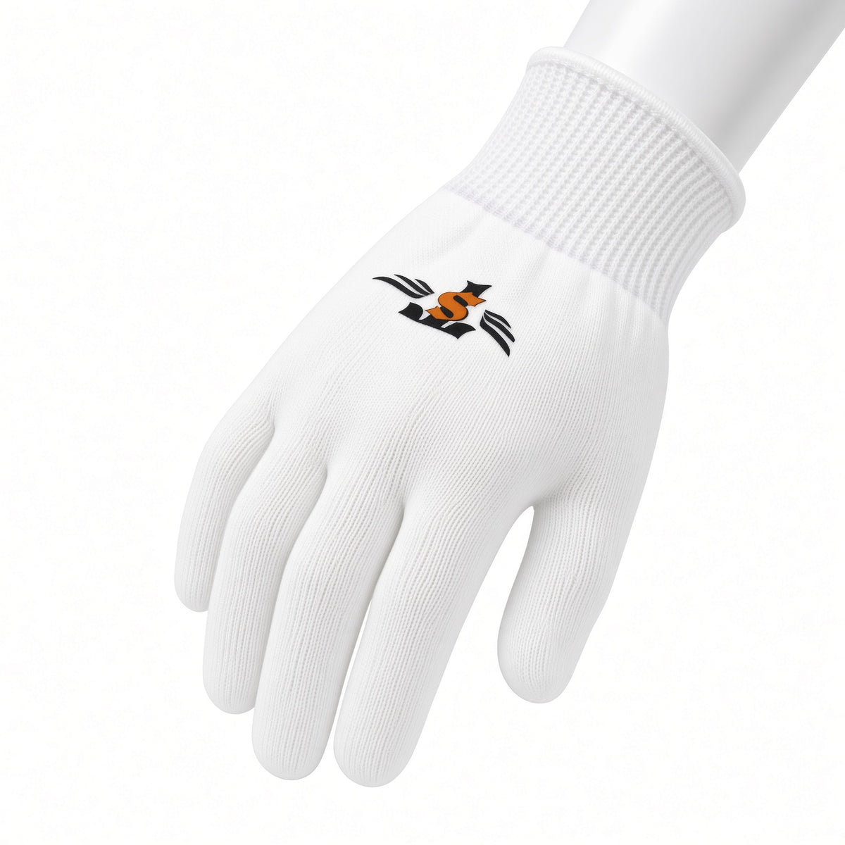 Skate-Tec Dyneema glove, white back view