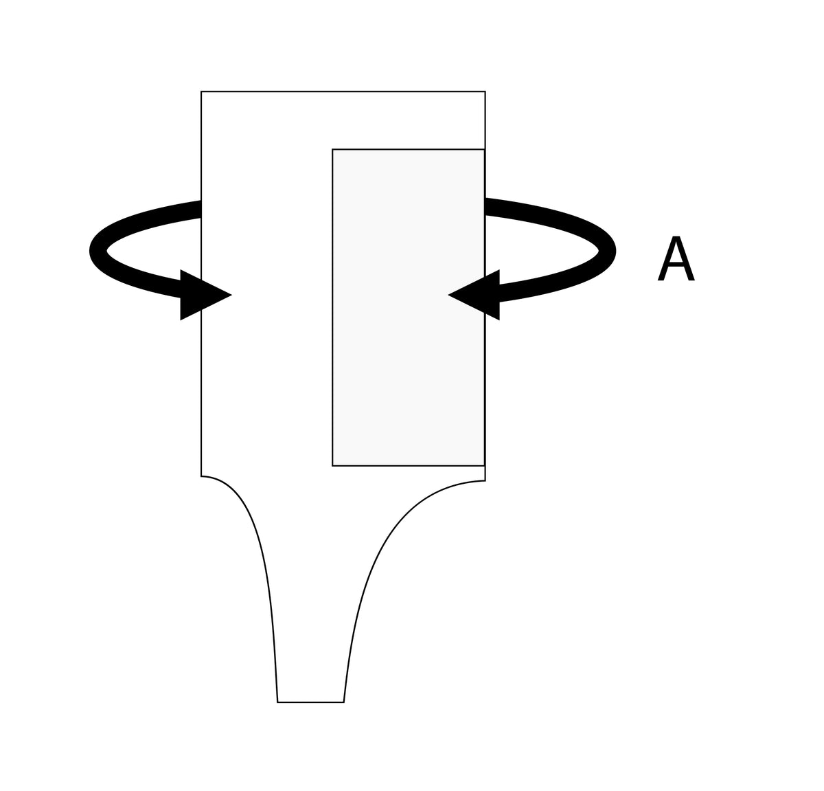 Skate-Tec Dyneema ankle protector, sizing diagram